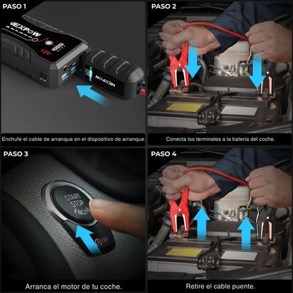 EnergyMax™ - Arrancador de Batería Con 11.000 mAh