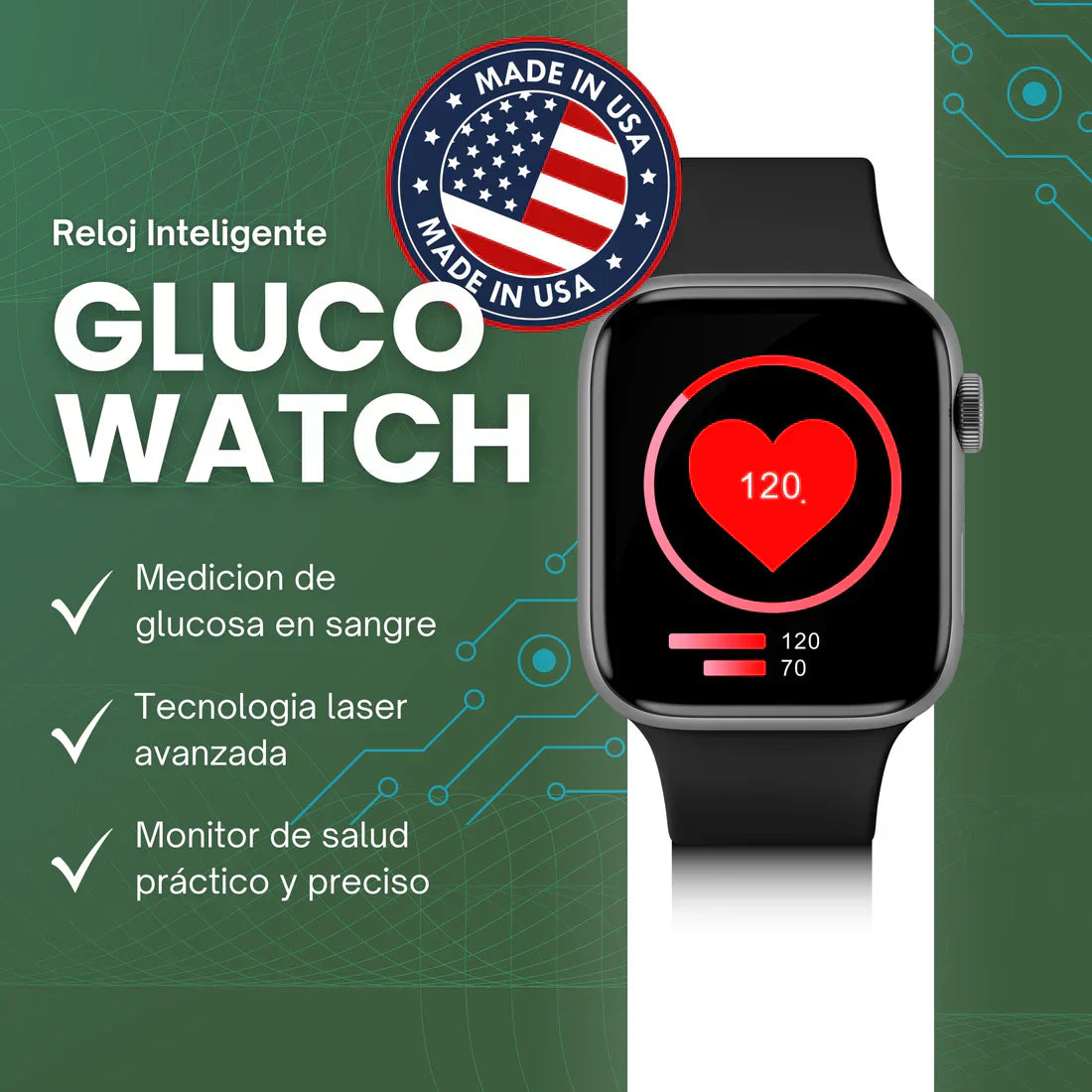 GlucoWatch™ - Reloj Inteligente + Envio Gratis ⌚️ ☑️